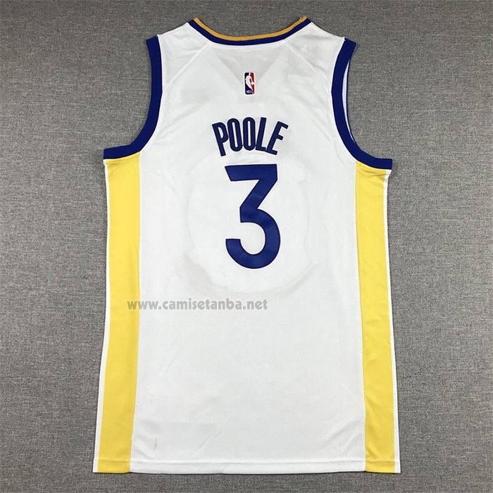 Camiseta Golden State Warriors Jordan Poole #3 Association 2022-23 Blanco